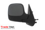 Wing Mirror / Door Mirror - Electric adjustment - Non-Heated Glass - Black - Textured / Citroen Berlingo, Peugeot Partner / Rifter, Vauxhall Combo