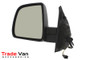 Wing Mirror / Door Mirror - Cable adjustment - Indicator - Black | Fiat Doblo 2010+