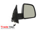 Wing Mirror / Door Mirror - Cable adjustment - Indicator - Black | Fiat Doblo 2010+