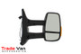 Wing Mirror Manual adjustment - Non-Heated Glass - Indicator - Black - Textured | Ford Transit 2014+
