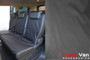 Rear Single and Double Black Seat Covers - Citroen Dispatch Minibus 2016