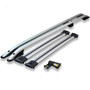 VW T5 T6 Transporter SWB Roof Rail and Cross Bar Rack Set Silver with load stops