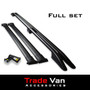 Ford Transit Custom SWB Roof Rail and Cross Bar Rack Set Black with load stops 2012+