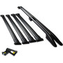 Vauxhall Vivaro SWB Roof Rail and 4 Cross Bar Rack Set Black with load stops 2014-2018