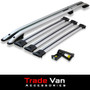 Nissan Primastar LWB Roof Rail and 3 Cross Bar Rack Set Silver with load stops 2001-13