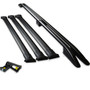 VW Transporter T5/T6 LWB Roof Rail and 3 Cross Bar Rack Set Black with load stops 2003+