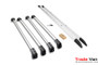 Tourer Flush Lockable 2 Bar Roof Rack Set | VW Transporter T5 & T6 SWB 2003+ | Silver