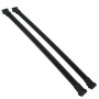 Our Volkswagen T5 Transporter, Caravelle, Shuttle TX3 Sahara Diamond Cross Bars and TX3 roof rails really upgrade your VW T5 van. These black anodised aluminium cross bars will fit all T5 transporter models including T5 Transporter, Caravelle, Double Cab, Kombi & Shuttle. Buy all your Van accessories online at Trade Van Accessories.