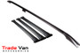 Mercedes Vito W447 2014+ XLWB Roof Rail and Three Cross Bar Rack Set | Black