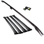 Mercedes Vito W639 2003+ SWB Roof Rail and Four Cross Bar Rack Set With Load Stops | Black