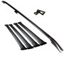 Mercedes Vito W639 2003+ XLWB Roof Rail and Four Cross Bar Rack Set With Load Stops | Black