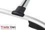 Vauxhall Vivaro SWB Roof Rail and 4 Cross Bar Rack Set Silver with load stops 2001-13