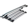 Nissan Primastar SWB Roof Rail and 3 Cross Bar Rack Set Silver with load stops 2001-13