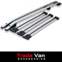 Vauxhall Vivaro SWB Roof Rail and 3 Cross Bar Rack Set Silver with load stops 2001-13