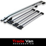 Renault Trafic LWB Roof Rail and 3 Cross Bar Rack Set Silver with load stops 2001-13