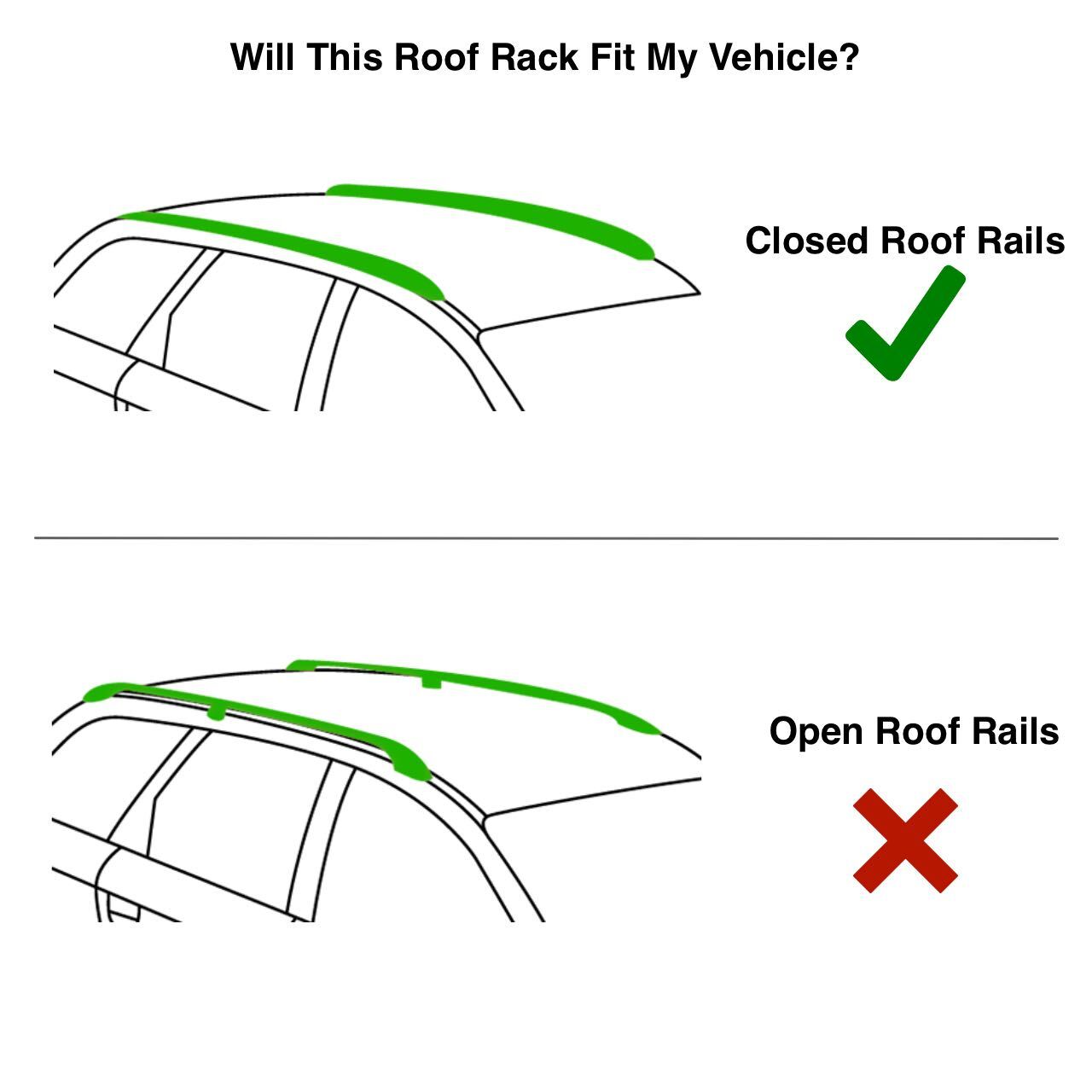 roof rack open rail fitment