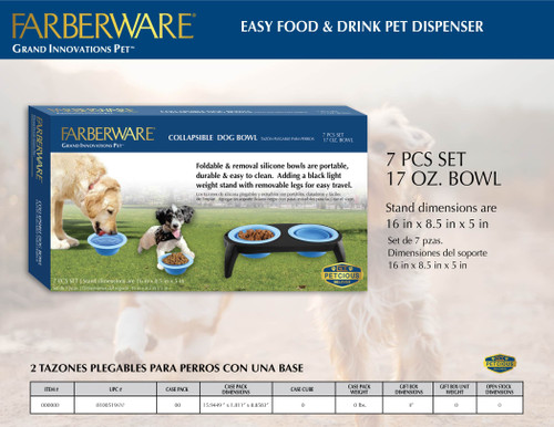 FARBERWARE COLLAPSIBLE PET BOWL