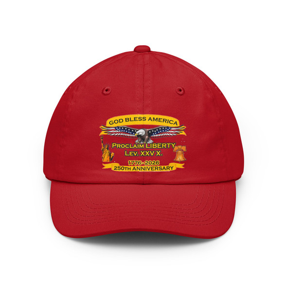 Patriotic 'God Bless America' Dad Hat – 250th Proclaim Liberty Anniversary Cap