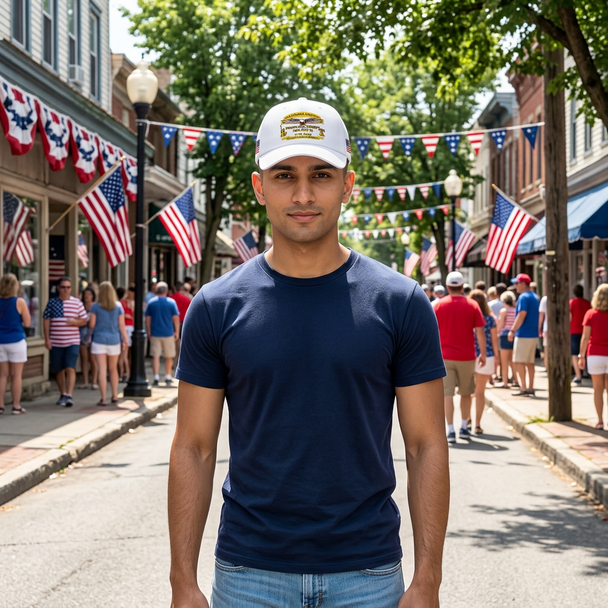 God Bless America 250th Anniversary Embroidered Baseball Cap