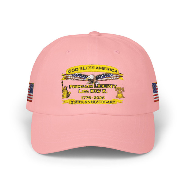 God Bless America 250th Anniversary Embroidered Baseball Cap
