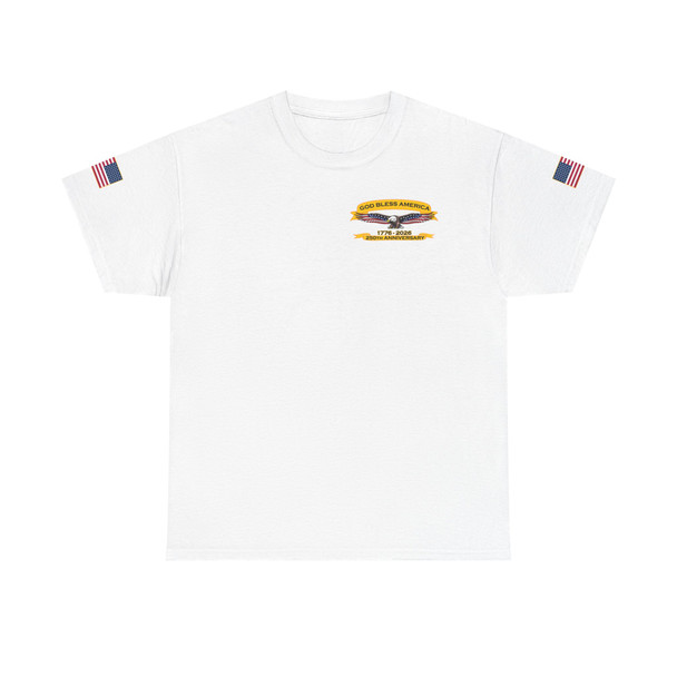 Proclaim Liberty 250th Anniversary T‑Shirt — God Bless America Flag Tee