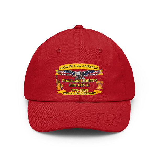 Patriotic 'God Bless America' Dad Hat – 250th Proclaim Liberty Anniversary Cap