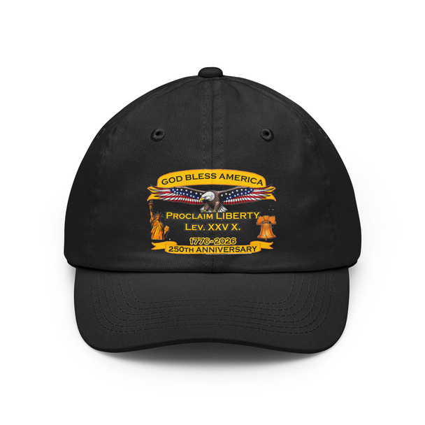 Patriotic 'God Bless America' Dad Hat – 250th Proclaim Liberty Anniversary Cap