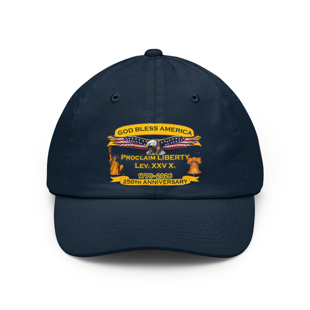 Patriotic 'God Bless America' Dad Hat – 250th Proclaim Liberty Anniversary Cap