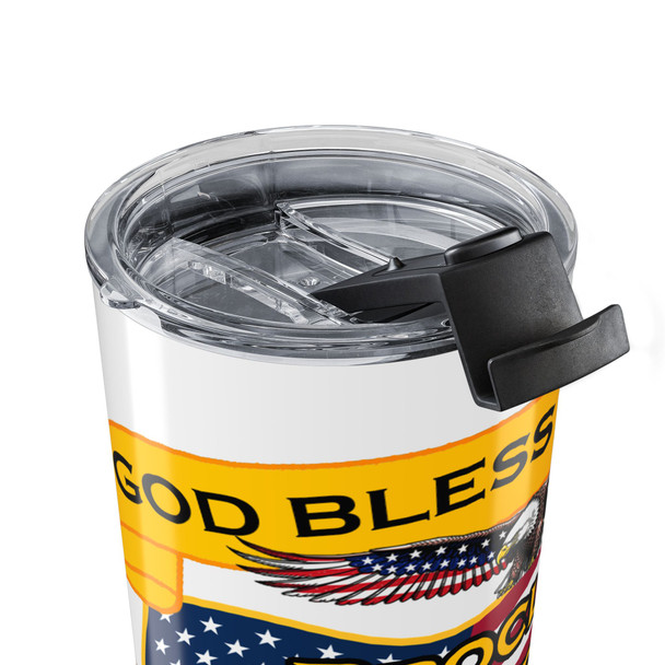 Patriotic 20oz Tumbler – 'Proclaim Liberty' Eagle & Flag Travel Cup