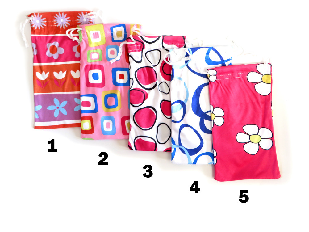Artistic Drawsting Eyeglass Pouch - Designer Glasses USA