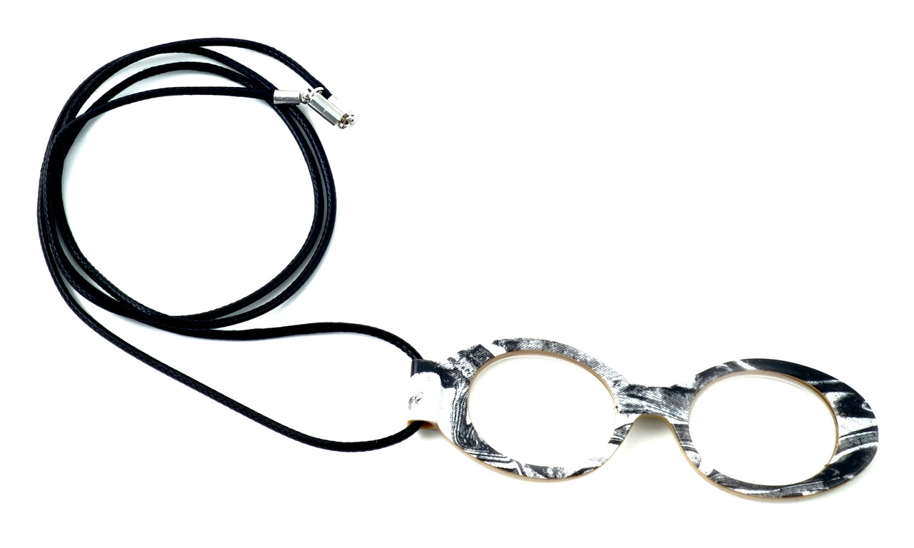 OptiSpex Magnifier Eyeglass Necklace Designer Glasses USA