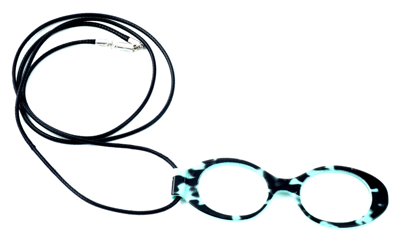 OptiSpex Magnifier Eyeglass Necklace Designer Glasses USA