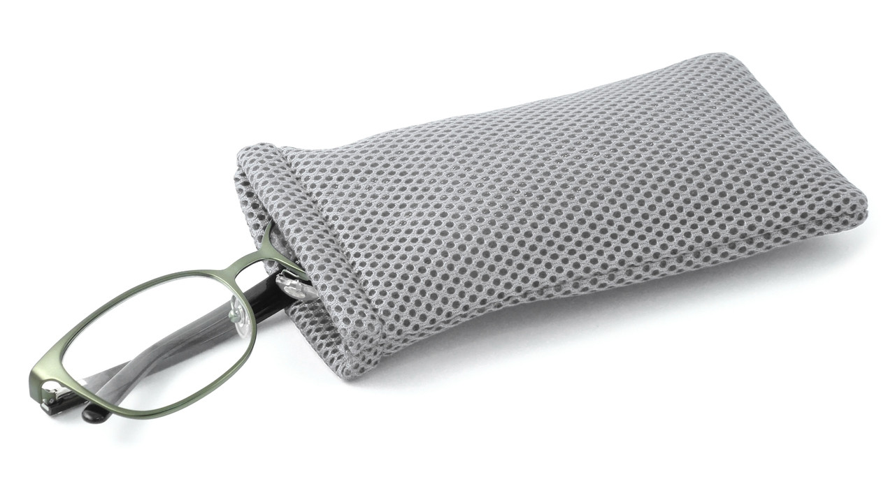 Soft Mesh Eyeglass Case, Snap Closure Designer Glasses USA
