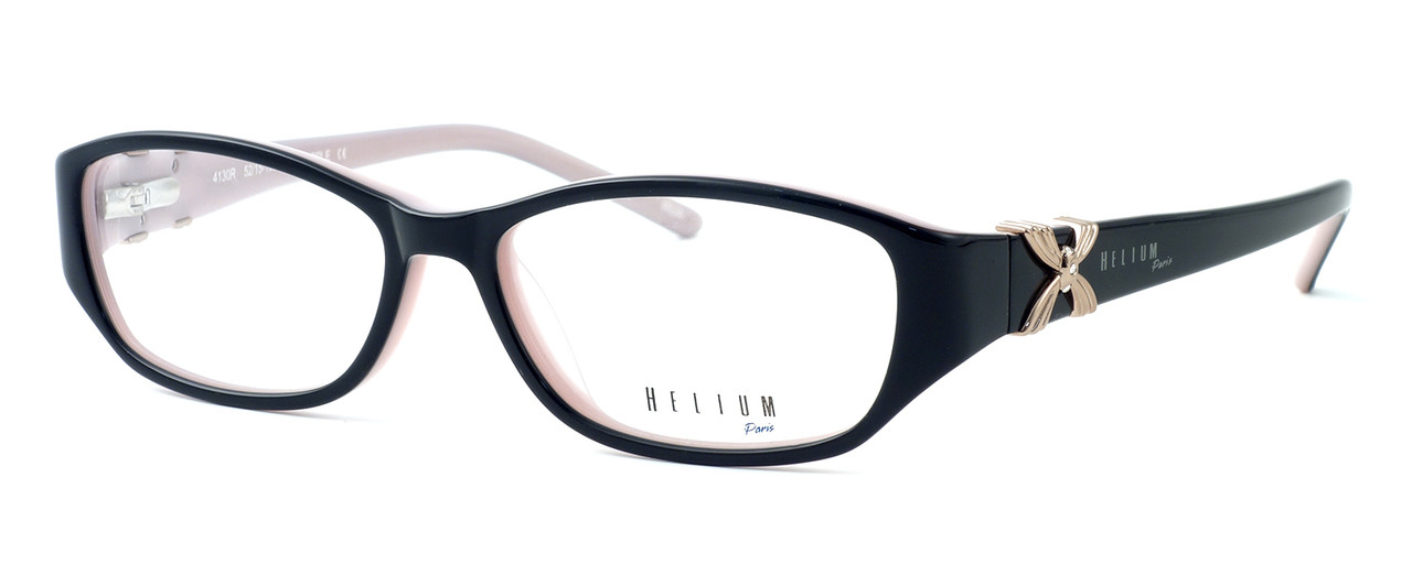 Helium Paris Designer Reading Glasses 4130R in Black/Purple Designer