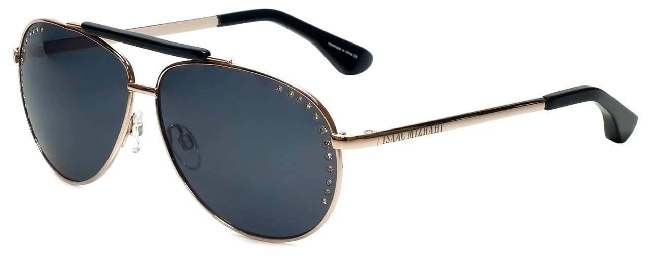 Isaac Mizrahi Designer Sunglasses IM48-60 in Gold with Grey  display picture 1
