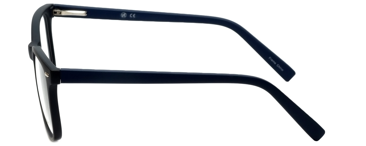 Metro Designer Eyeglasses Metro35BlackNavy in Matte Black Navy 53mm