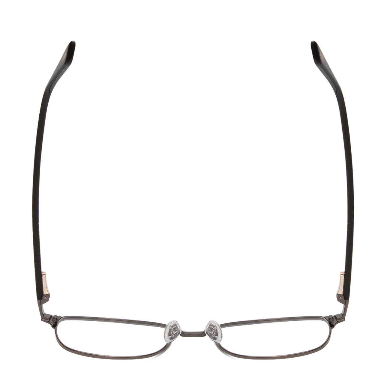 Ernest Hemingway 4890 Unisex Cateye Semi-Rimless Eyeglasses Black/Gun ...
