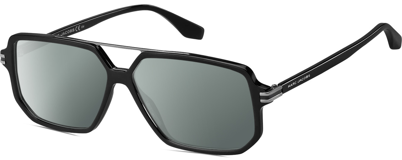 Marc Jacobs Aviator Sunglasses in Silver with Black Lenses Marc Jacobs Sunglasses MARC-843-S 2W8/9O main image 3