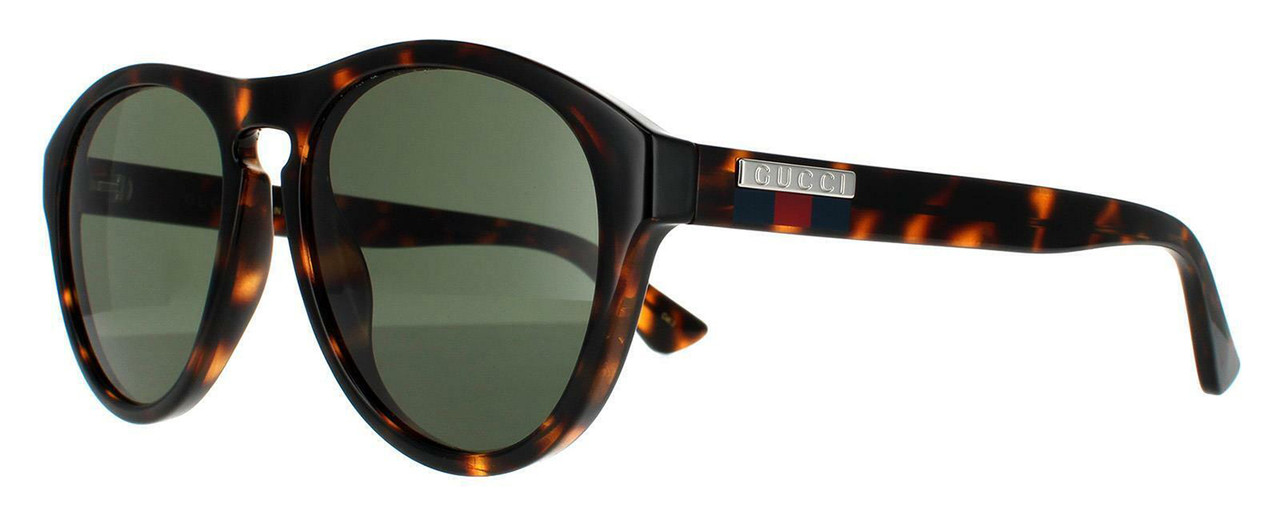 Gucci GG0747s 003 Round Sunglasses In Havana Green and Tortoise Shell NWT NEW GUCCI GG 0747S 003 HAVANA SUNGLASSES 55-19-145mm ITALY  main image 4