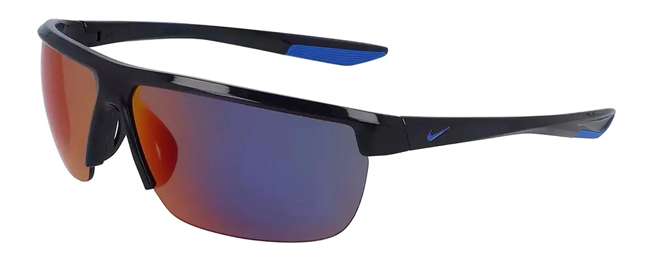 NIKE Tempest-E-CW4666-451 Men Semi-Rimless Sunglasses Black 