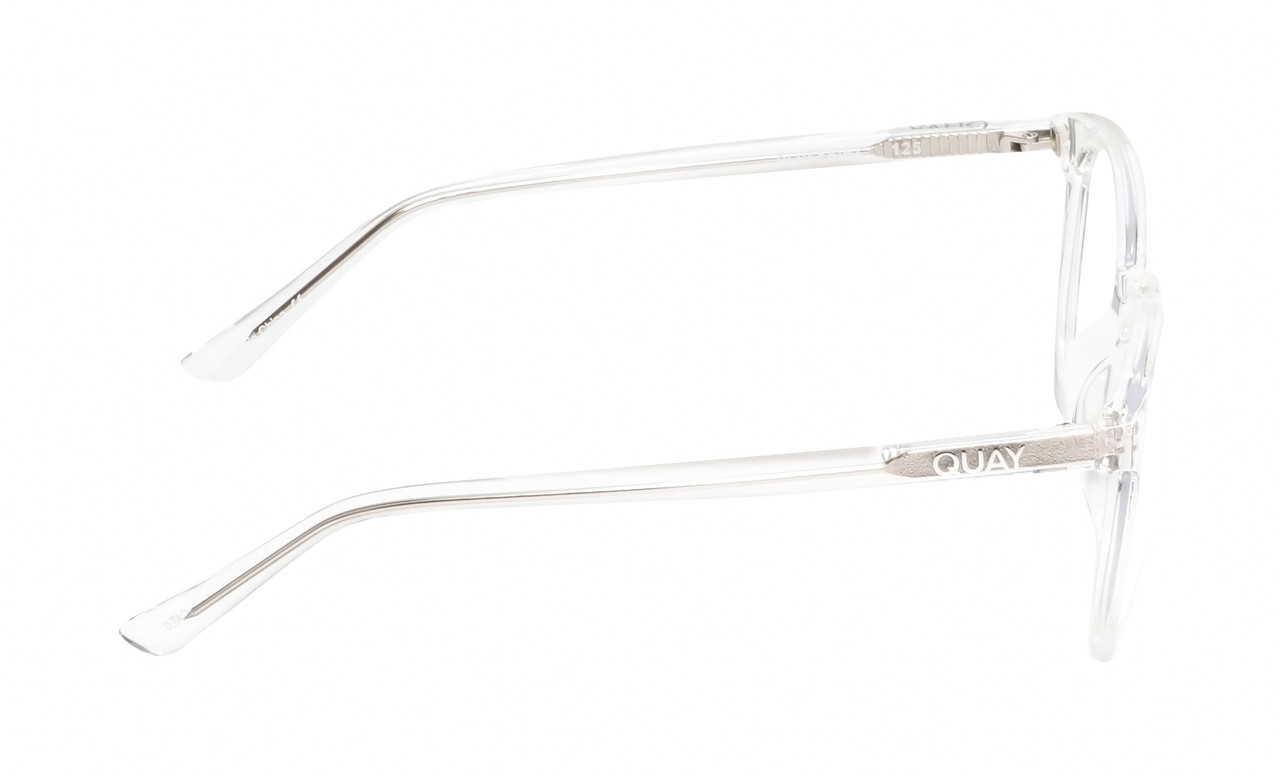 QUAY Australia Blueprint Unisex Prescription Glasses in Clear Crystal