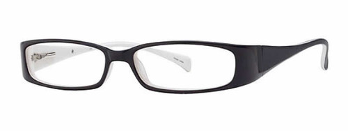 Calabria Viv Designer Eyeglasses 738 in Black-White :: Progressive