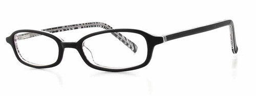 Calabria Viv Designer Eyeglasses 739 in Black Zebra :: Progressive
