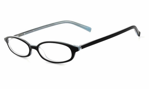 Calabria Viv Designer Eyeglasses 750 in Black-Blue :: Progressive