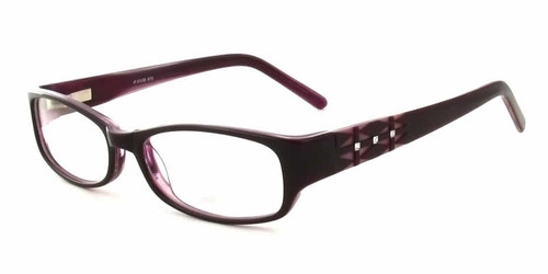 Calabria Viv Designer Eyeglasses 675 in Purple :: Rx Bi-Focal