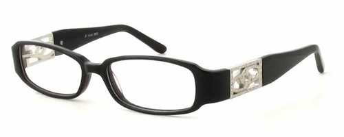 Calabria Viv Designer Eyeglasses 693 in Black :: Rx Bi-Focal