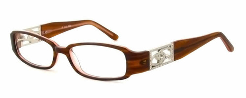 Calabria Viv Designer Eyeglasses 693 in Burgundy :: Rx Bi-Focal