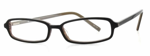 Calabria Viv Designer Eyeglasses 733 in Black-Brown :: Rx Bi-Focal