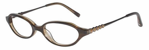 Jones NY Designer Eyeglasses J216 in Brown :: Progressive