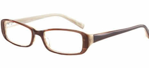 Jones NY Designer Eyeglasses J719 in Brown-Stripe :: Rx Bi-Focal